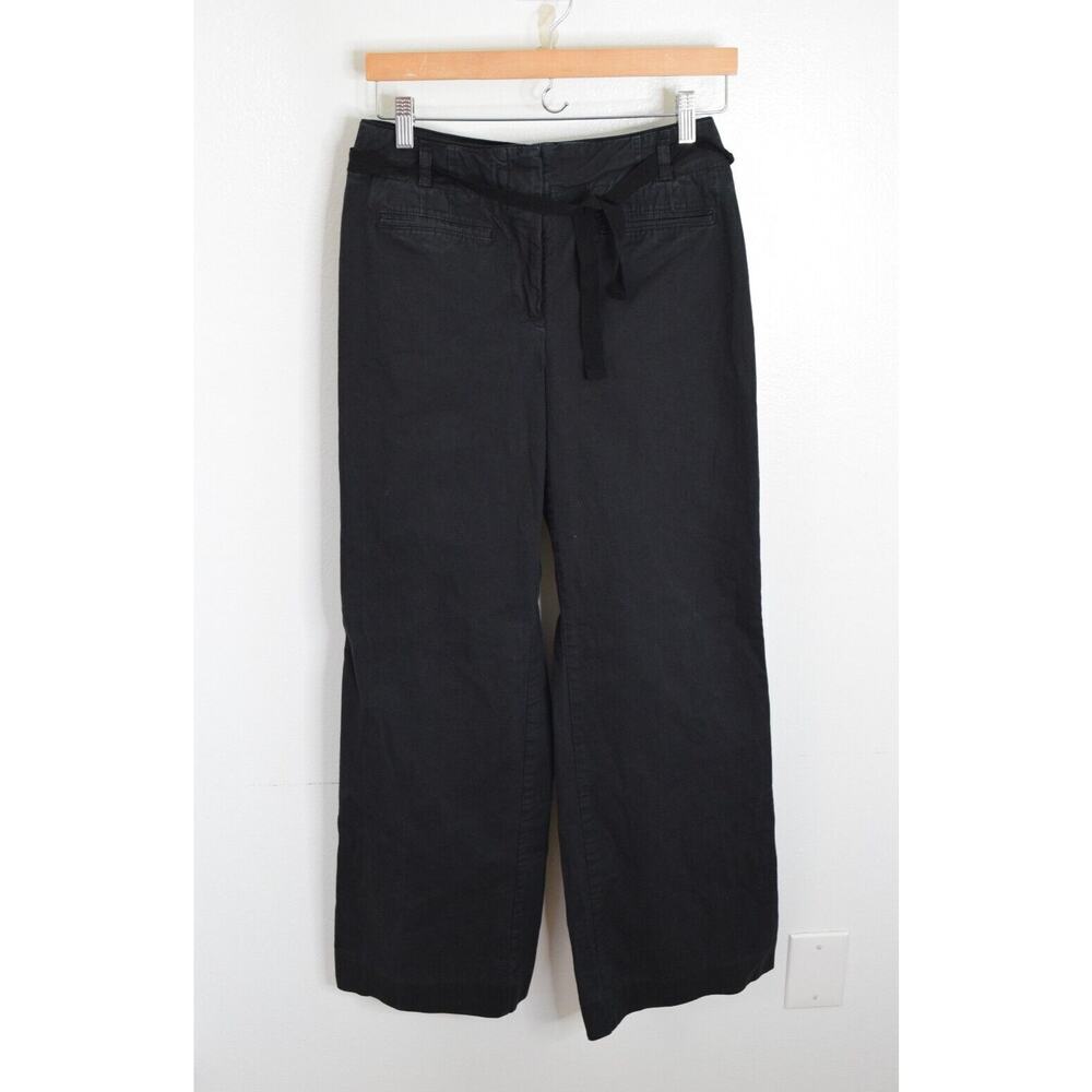 Anthropologie Black Wide Leg Pants